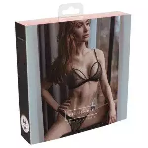 PetiteNoir BH & Trusse af Blonder