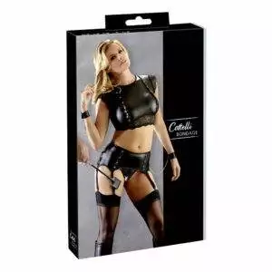Wetlook Bondage Top med Trusser & Håndlænker
