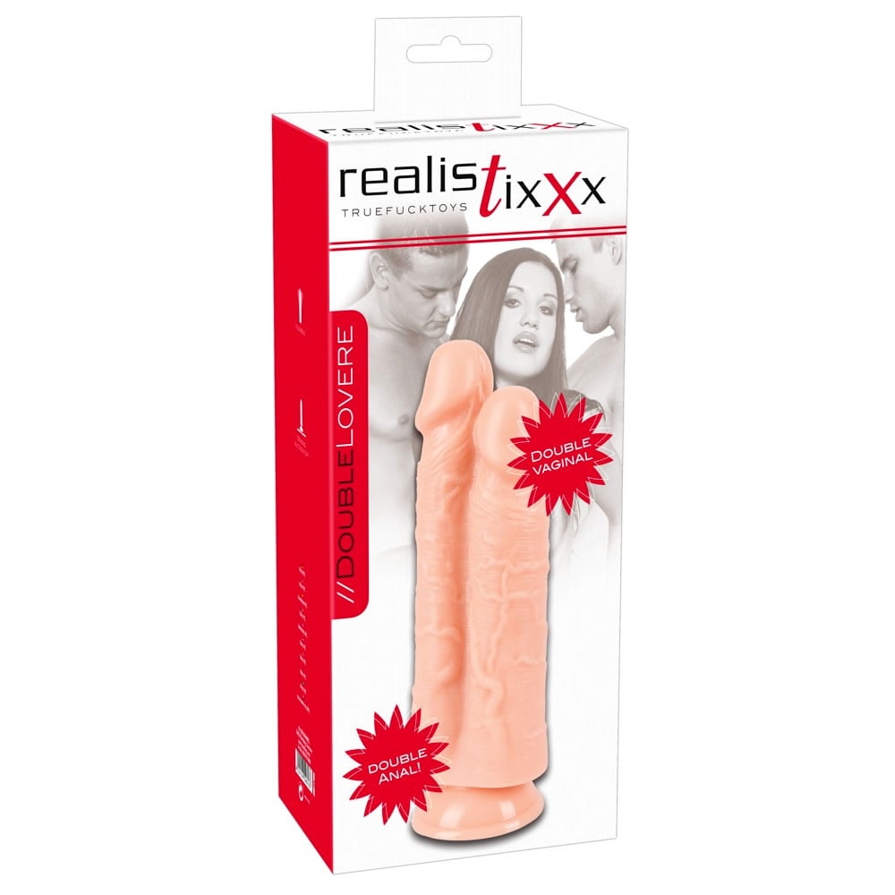 Double Lover Dobbelt Dildo til Vaginal og AnalHudfarve