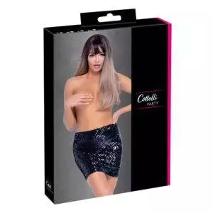 Pencil Skirt nederdel i Sort med Pailetter