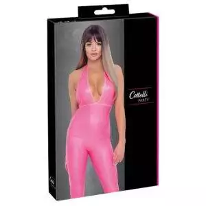 Wetlook Jumpsuit i Pink