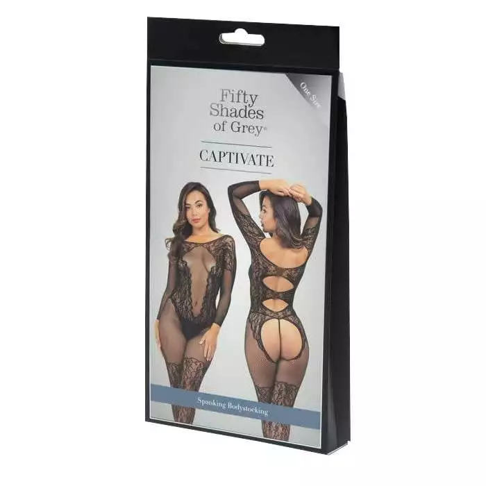 Fifty Shades Captivate Catsuit i Net Materiale2XL/3XL