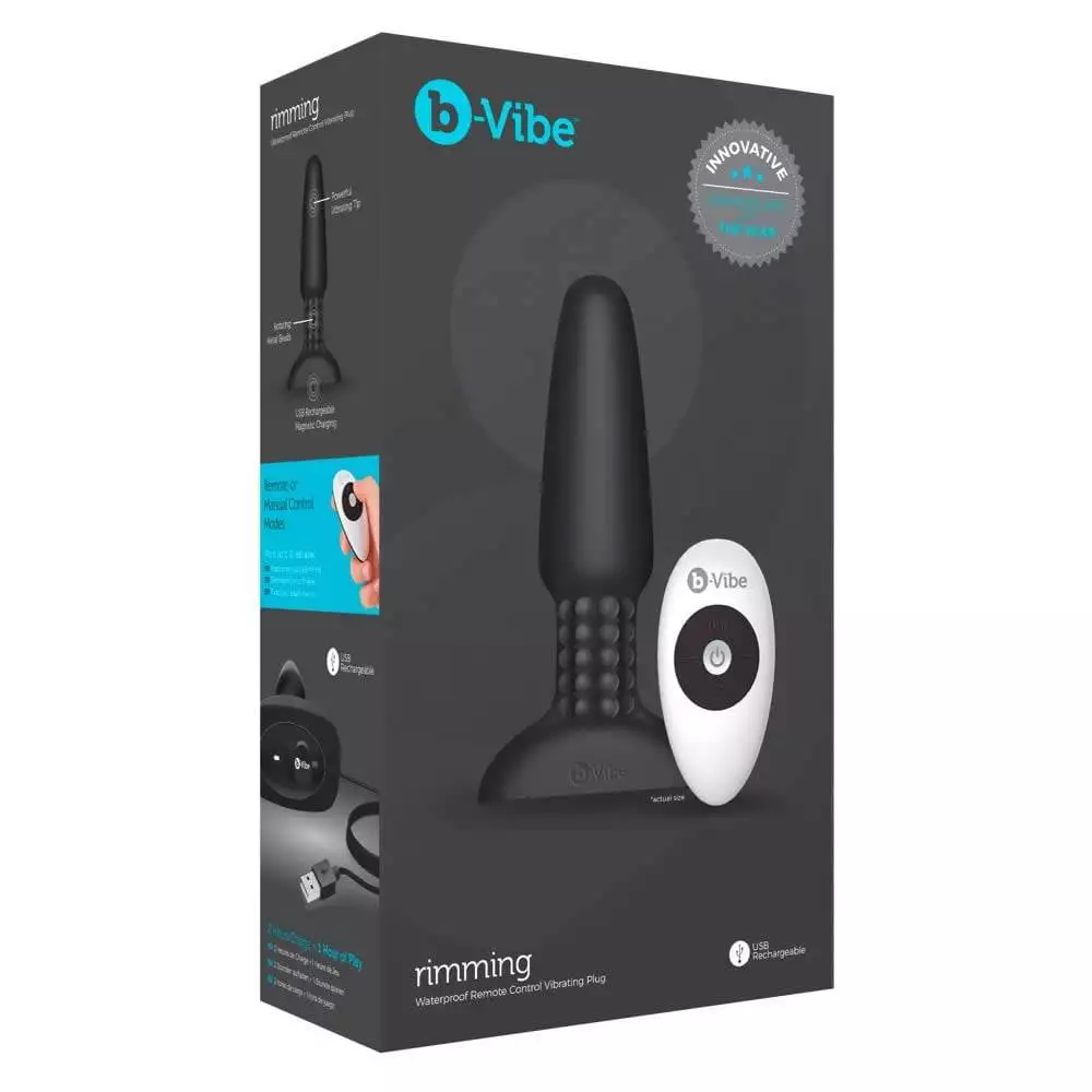 B-Vibe Rimming Anal Plug med Fjernbetjening - Billede 8