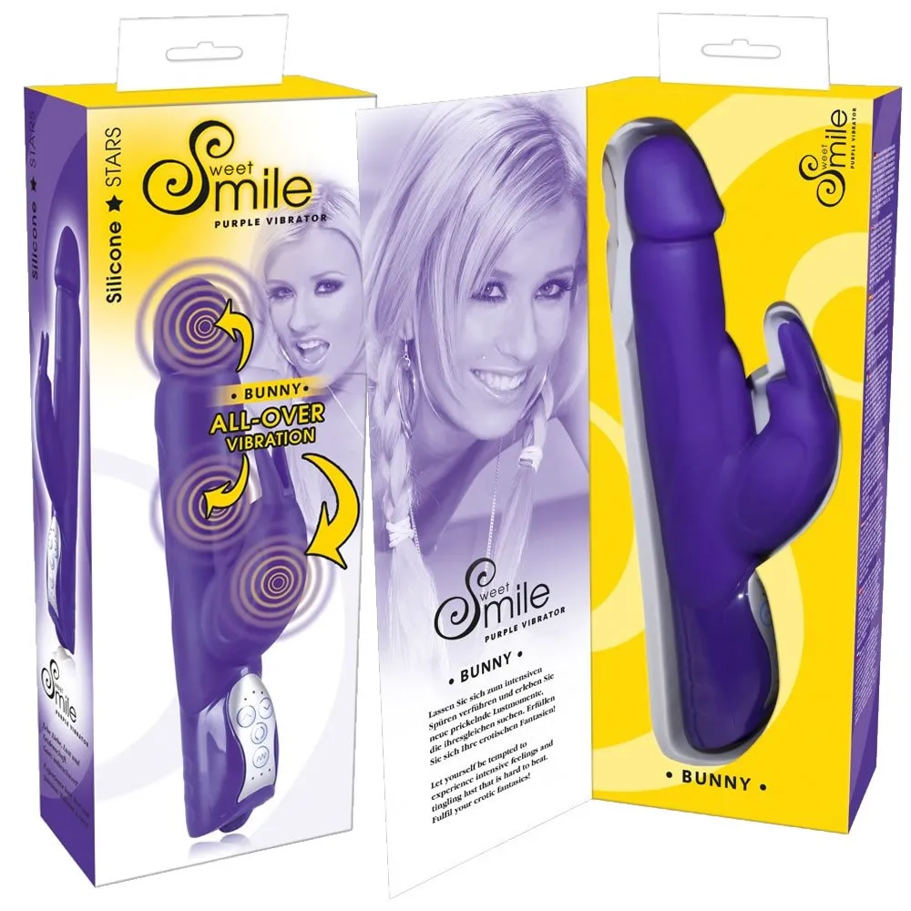 Smile Bunny Vibrator med Klitoris StimulatorLilla