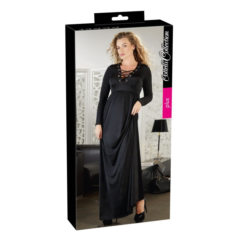 Lang Kjole i Plus Size med Snører4XL