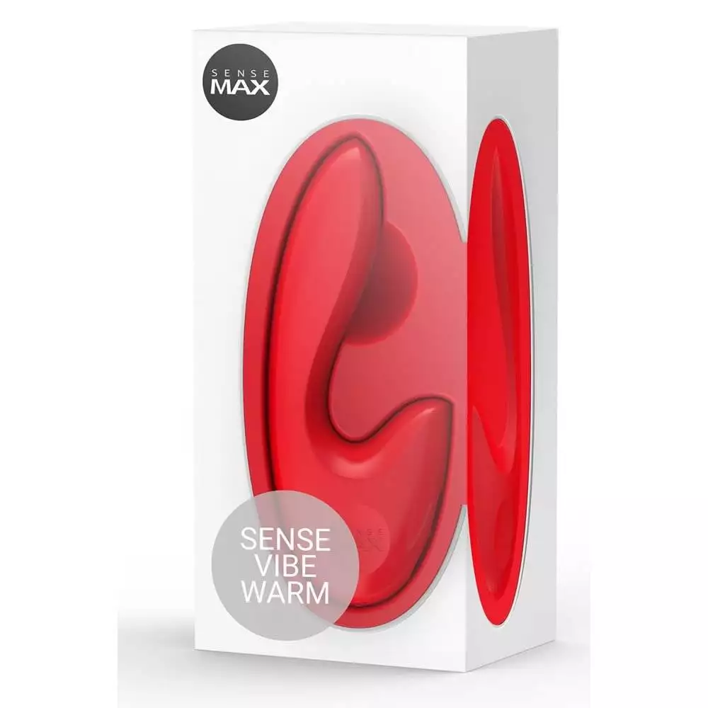 SenseMax Sense Vibe G-Punkt & P-Punkt Vibrator med VarmeRød