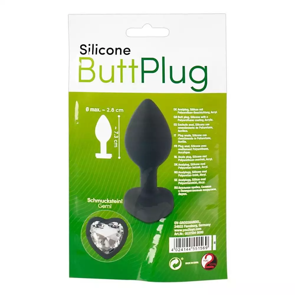Silikone Anal Plug med SimilistenSort