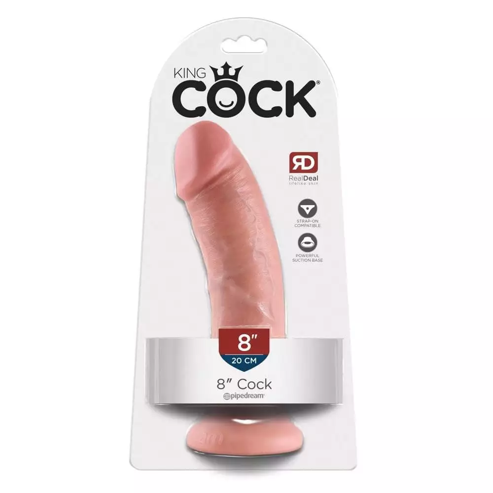 King Cock 8 Inch DildoHud lys