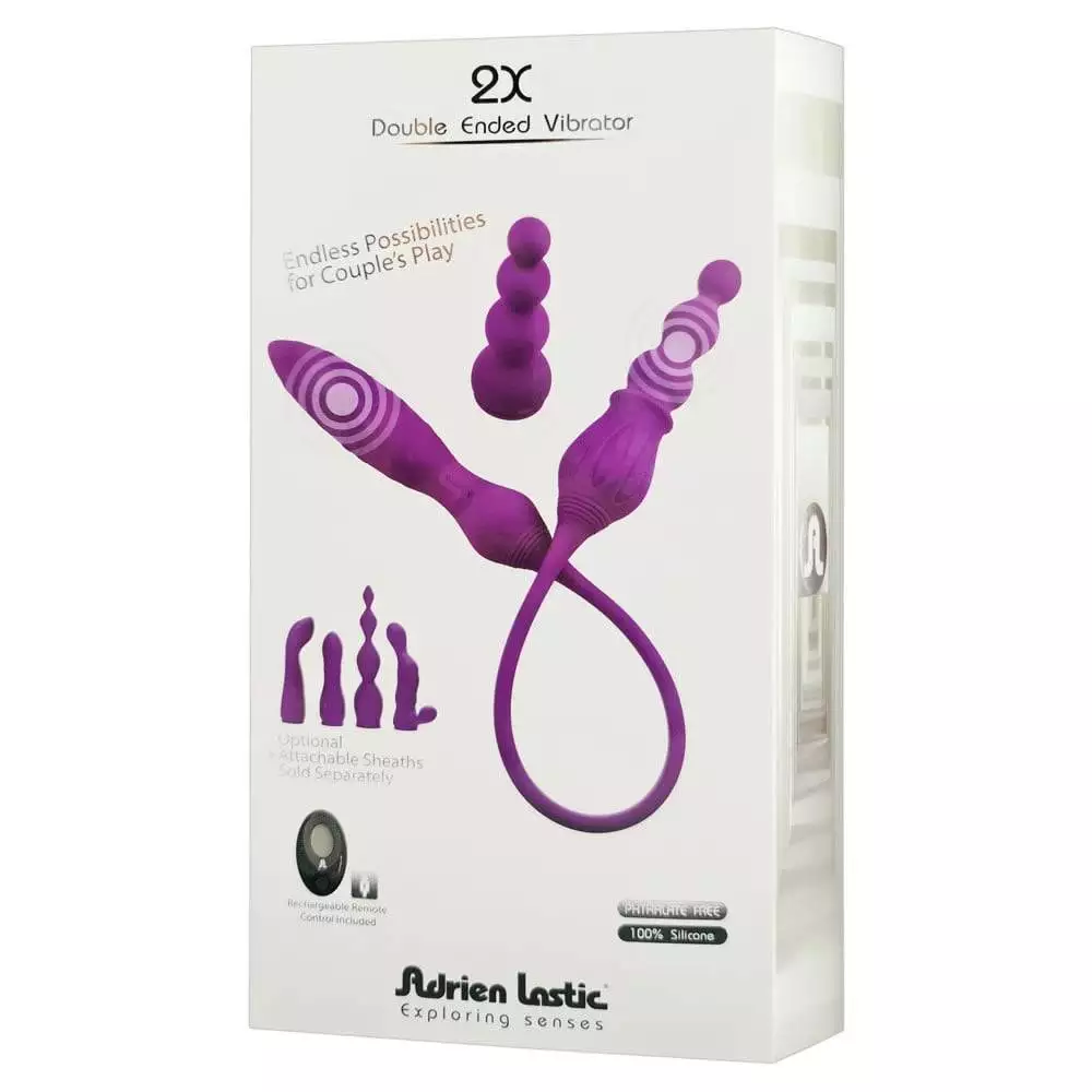 Adrien Lastic 2X Double Ended Par VibratorLilla