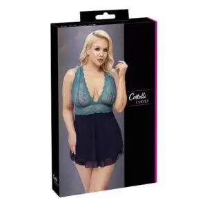 Plus Size Babydoll i Blonder og Tyl
