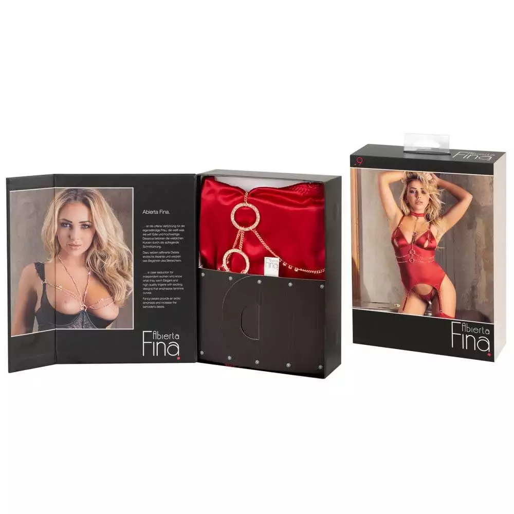 Abierta Fina Bustier med Similisten og Smykke - Billede 11