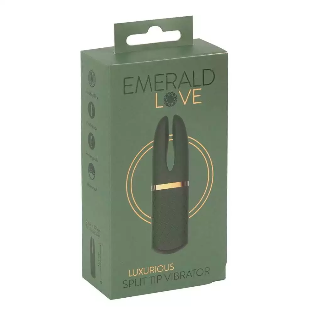 Emerald Love Luxurious Split Tip Lay-On VibratorGrøn