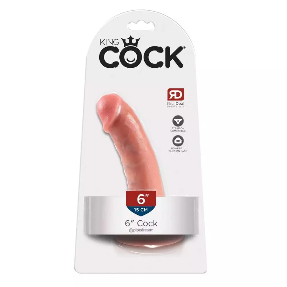 King Cock 6 Inch DildoHud lys