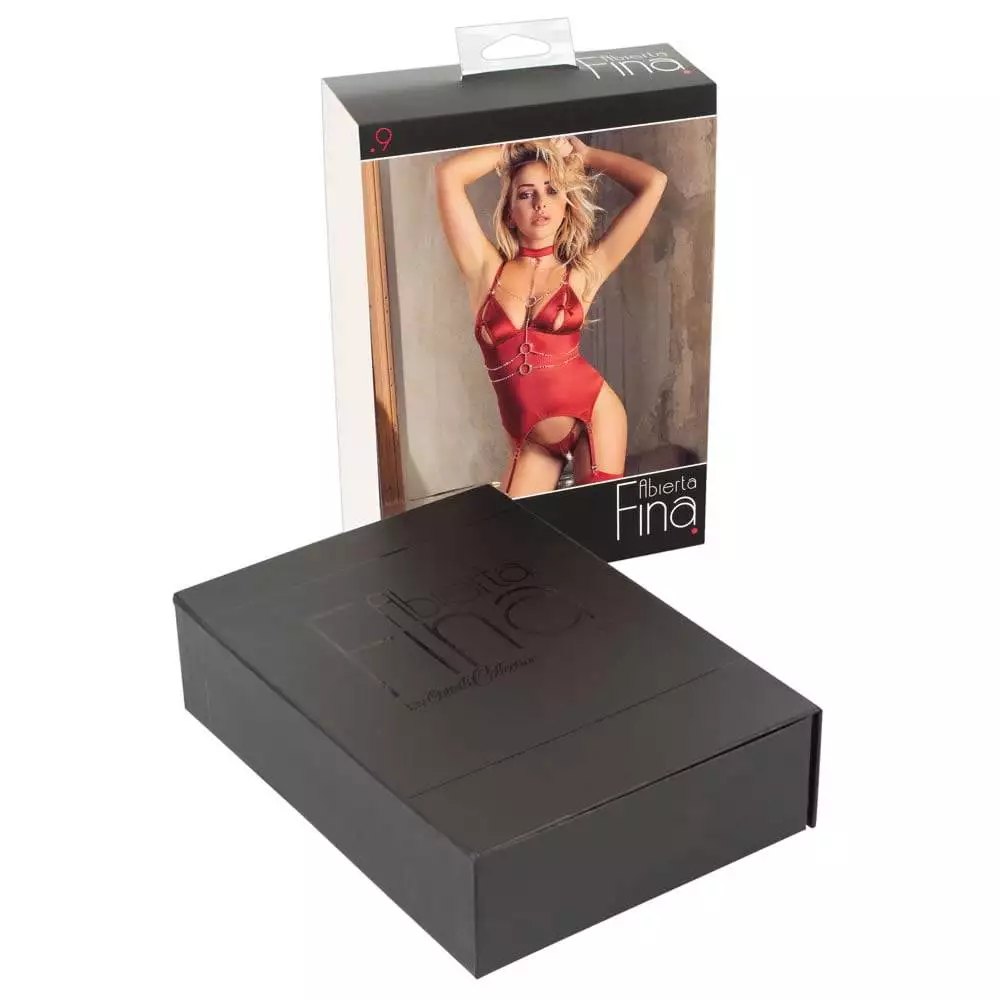 Abierta Fina Bustier med Similisten og Smykke - Billede 12