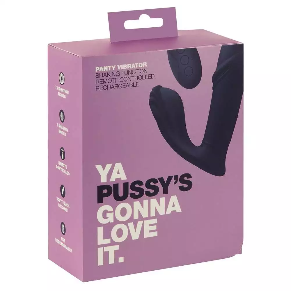Panty Vibe - Trusse vibrator med FjernbetjeningSort