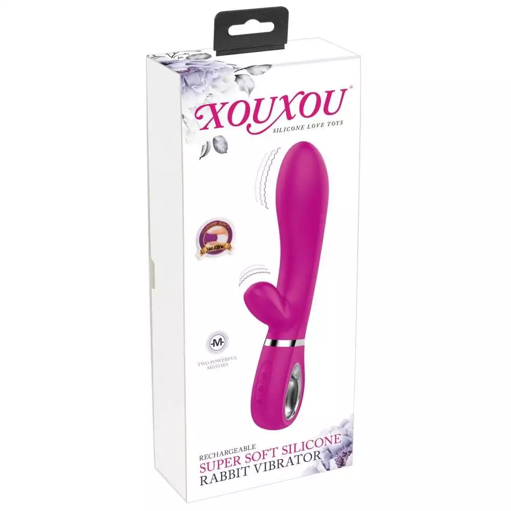 XOUXOU Super Soft Silikone Rabbit VibratorPink