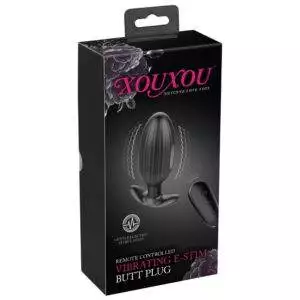 XOUXOU Vibrator Anal Plug med Pirrestrøm og Trådløs Fjernbetjening