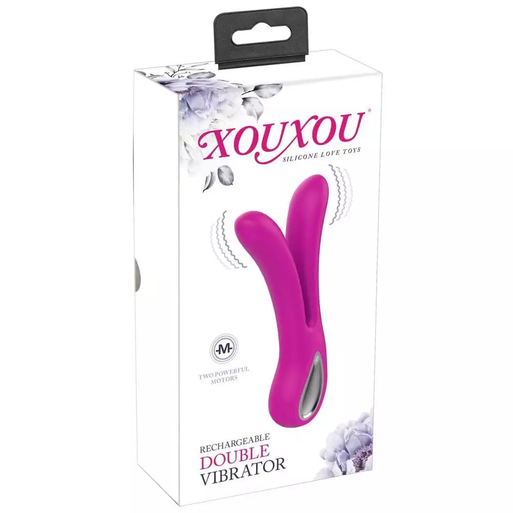 XOUXOU Dobbelt Vibrator - VandtætPink