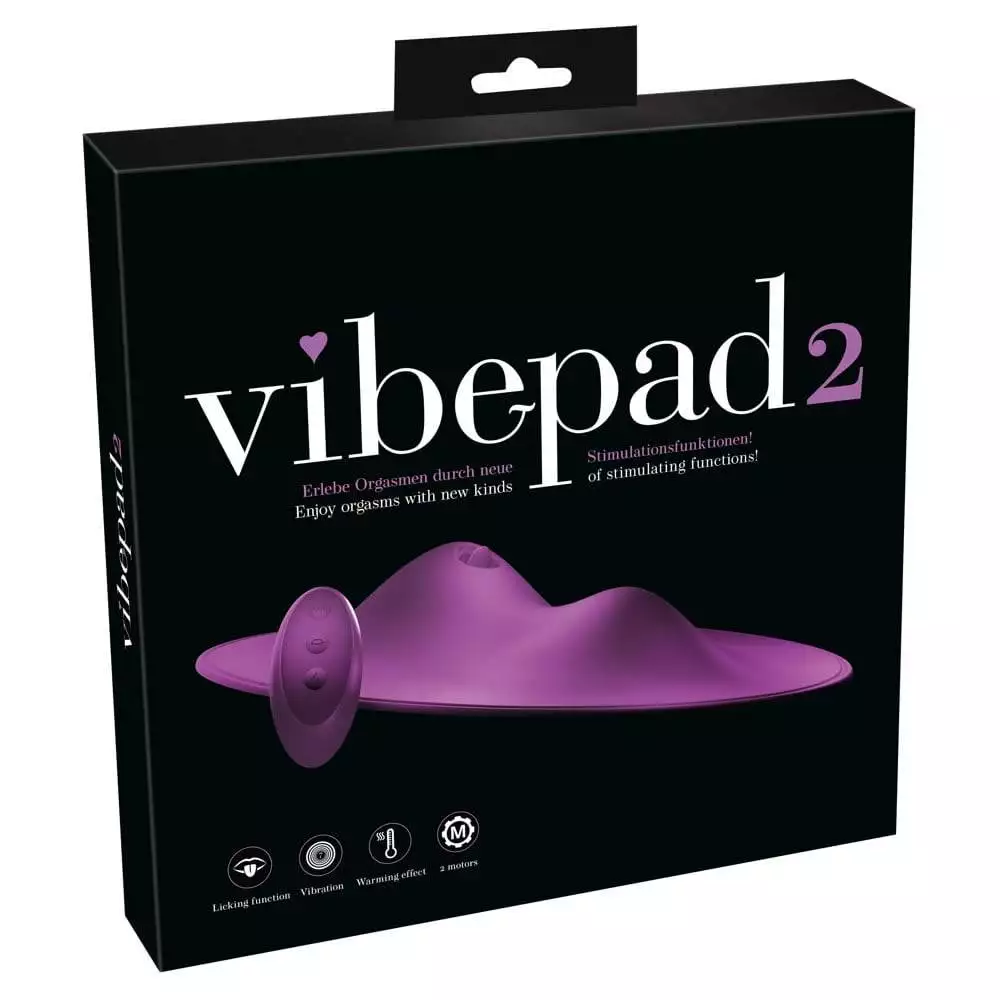 Vibepad 2 Vibropude til klitoris og anus med fjernbetjeningLilla