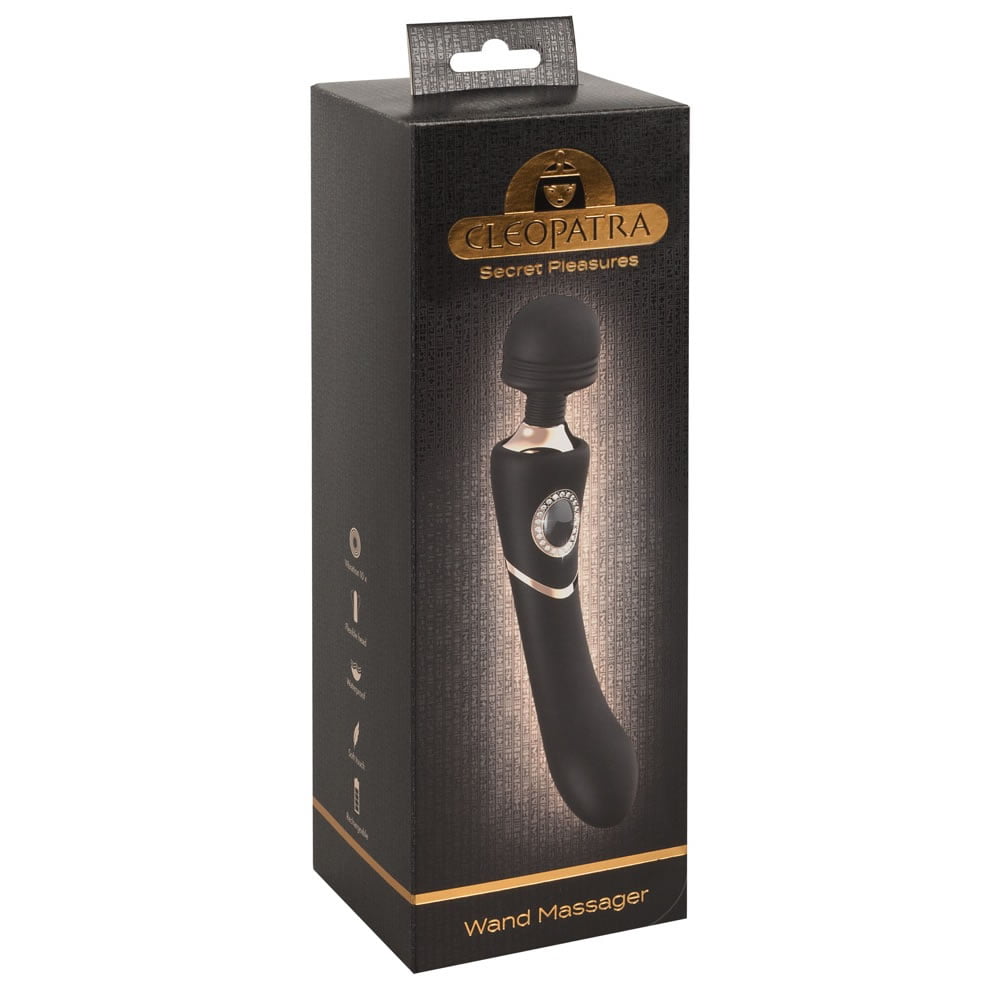Cleopatra Wand Massagestav og Vibrator med SimilistenSort