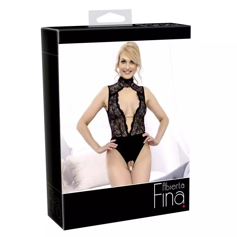 Abierta Fina Fleur Blonde Body med KædeXL