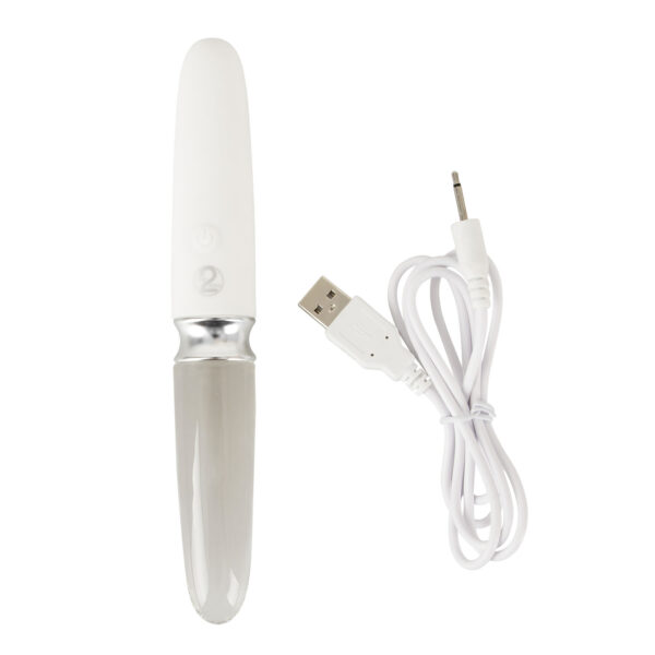 Liaison Straight Silikone og Glas Vibrator med LED Lys - Image 5