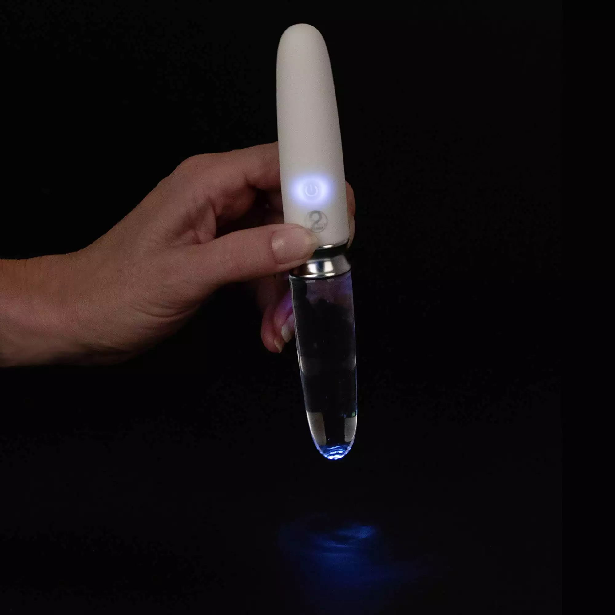 Liaison Straight Silikone og Glas Vibrator med LED Lys - Billede 4