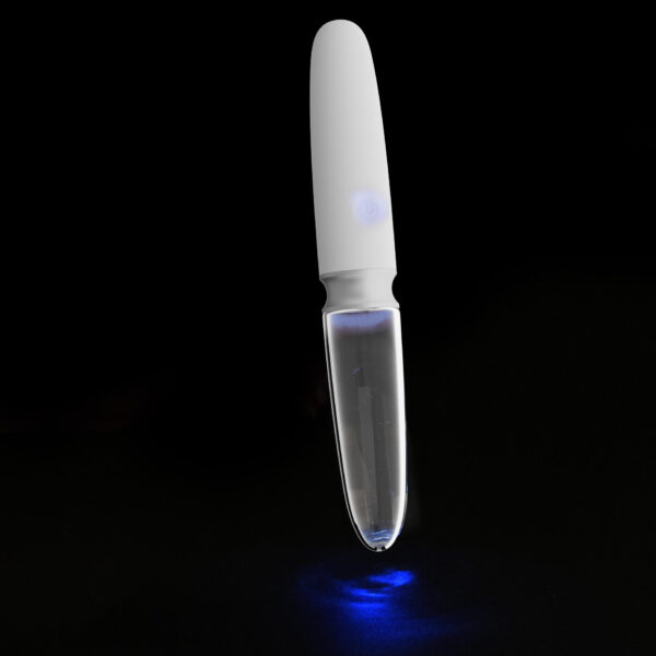 Liaison Straight Silikone og Glas Vibrator med LED Lys - Image 3