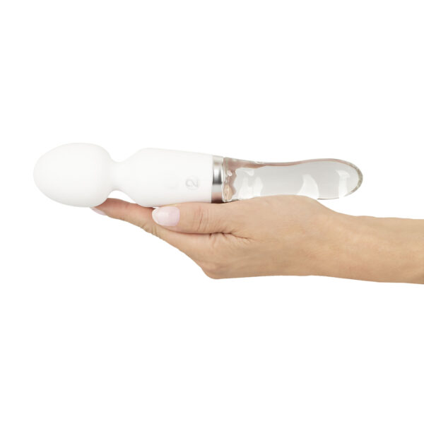 Liaison Wand Silikone og Glas Vibrator med LED Lys - Image 3