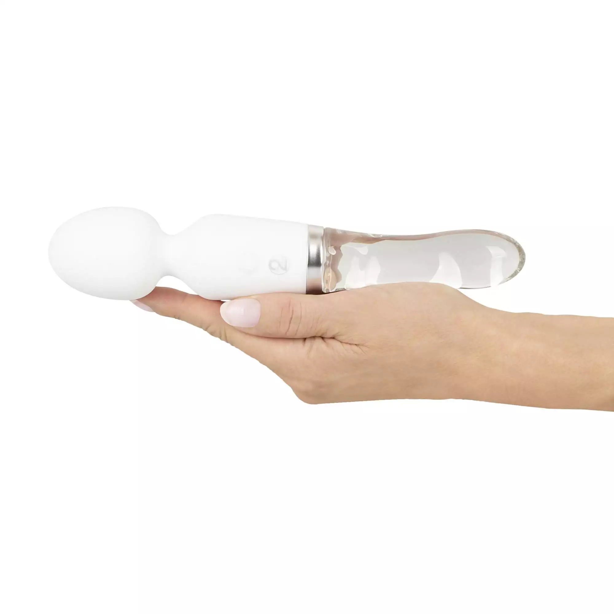 Liaison Wand Silikone og Glas Vibrator med LED Lys - Billede 3