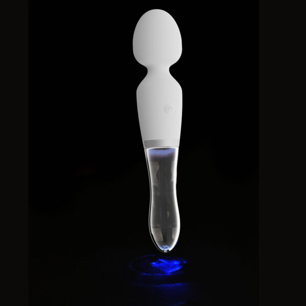 Liaison Wand Silikone og Glas Vibrator med LED Lys - Image 5