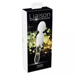 Liaison Wand Silikone og Glas Vibrator med LED Lys