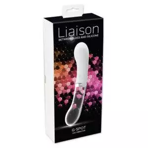 Liaison G-Spot Silikone og Glas Vibrator med LED Lys