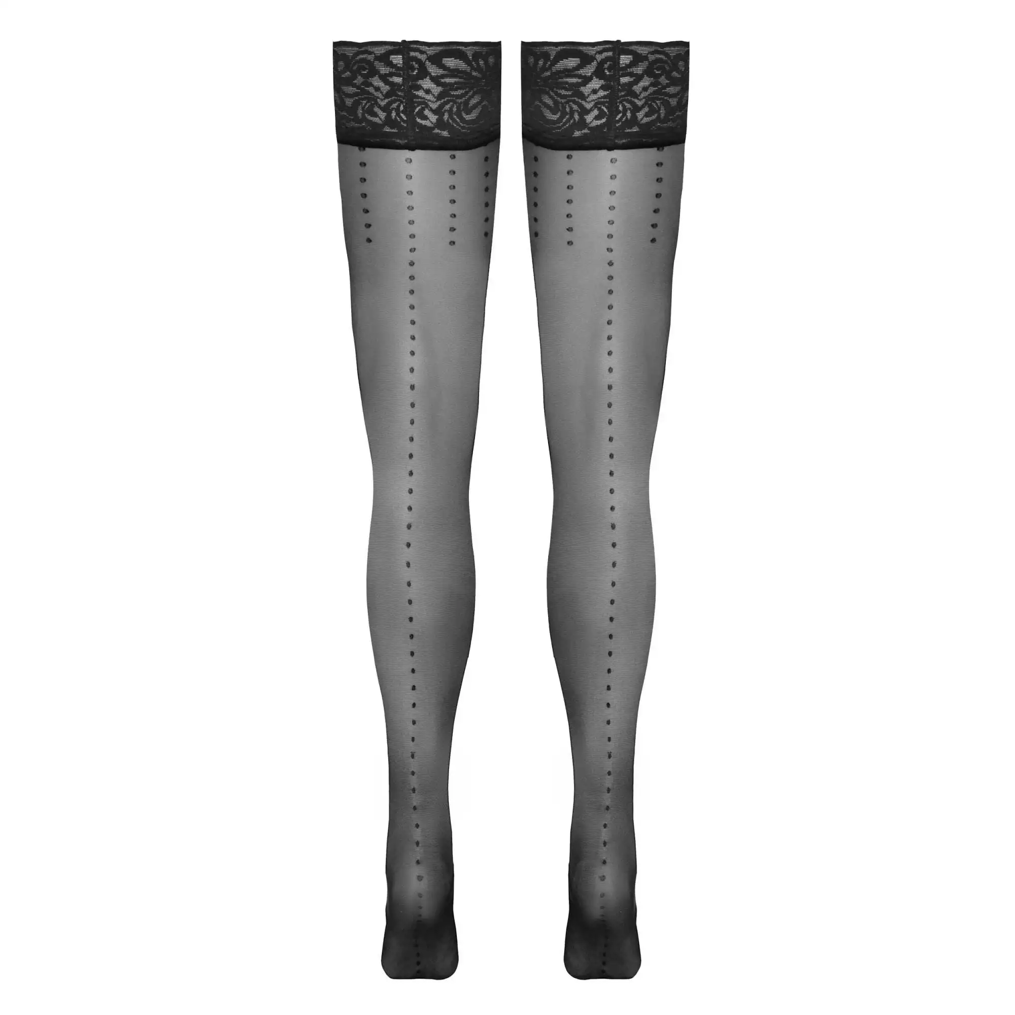 Selvsiddende strømper med Prikker og Søm - Billede 3