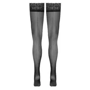 Selvsiddende Strømper med Blondekant og Søm