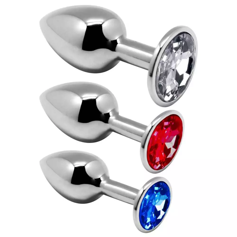 Alive Metal Anal Plug sæt med 3 Plugs - Billede 5