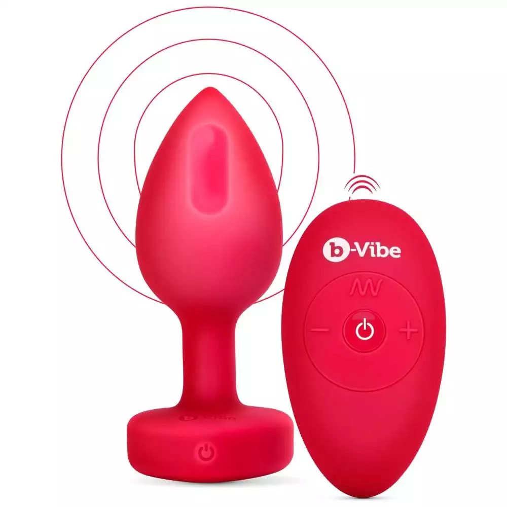 B-Vibe Vibrating Heart Anal Plug med Fjernbetjening - Billede 11