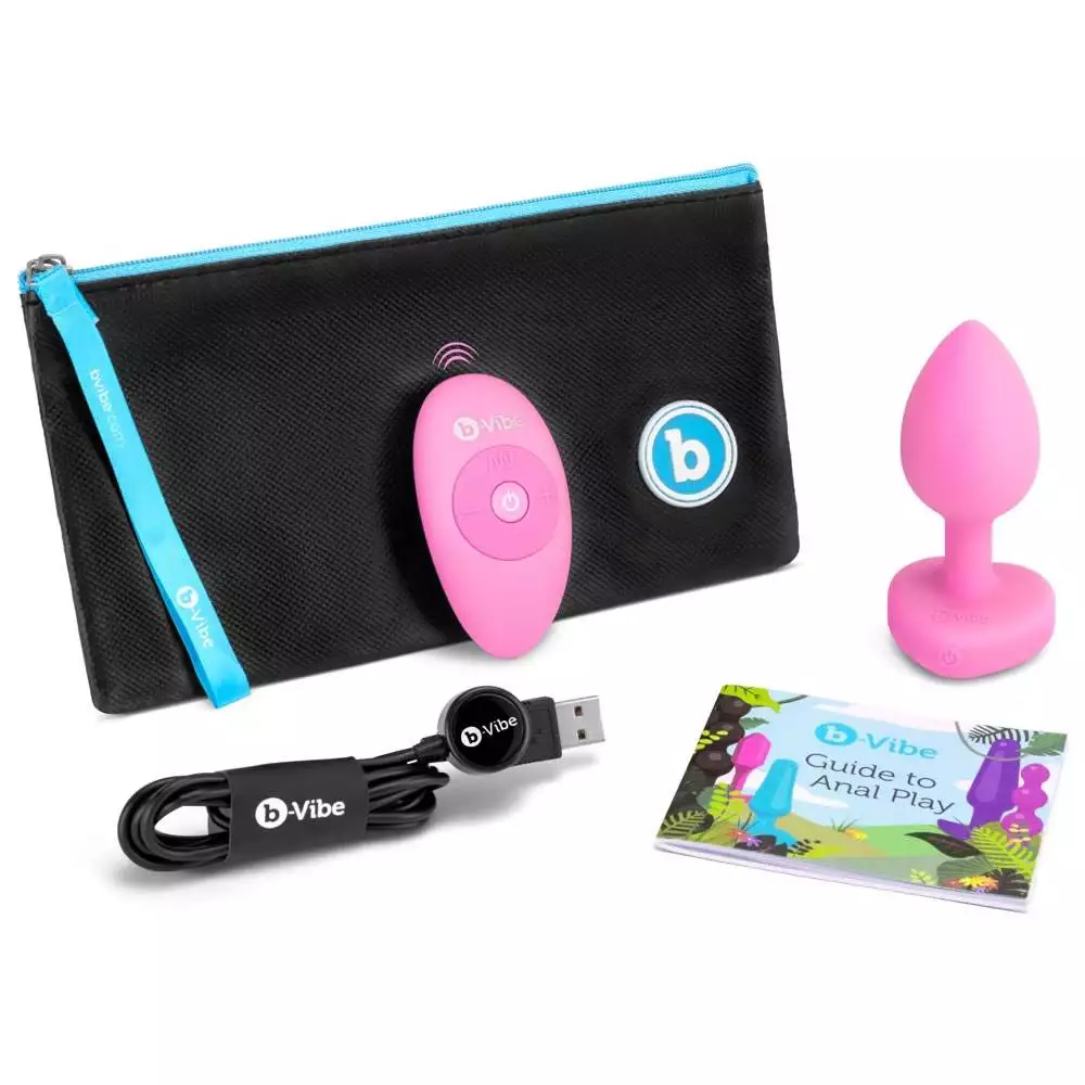 B-Vibe Vibrating Heart Anal Plug med Fjernbetjening - Billede 6