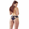 Bundløse Blonde Trusser i Sort - Image 6