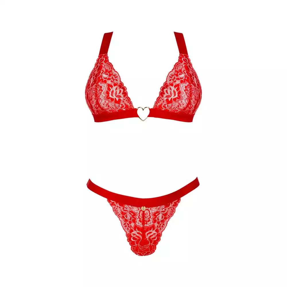 Obsessive Elianes Blonde BH sæt i Rød - Billede 3