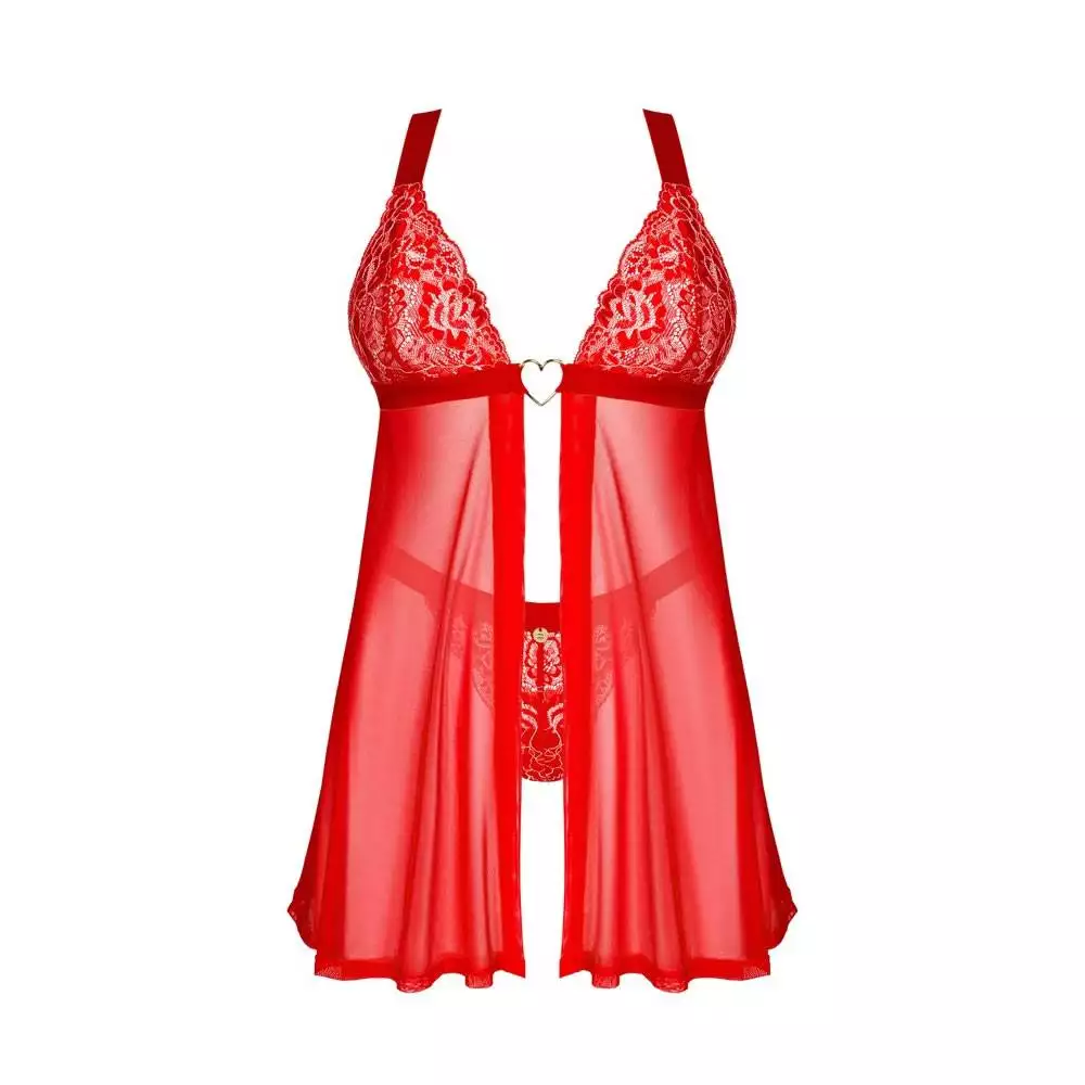 Obsessive Elianes Blonde Babydoll i Rød - Billede 3