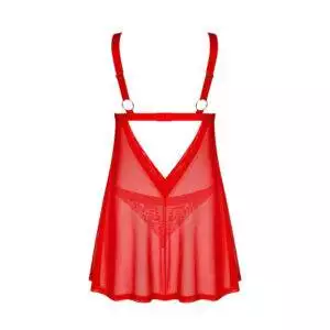 Obsessive Elianes Blonde Babydoll i Rød