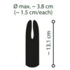 Emerald Love Luxurious Split Tip Lay-On Vibrator - Image 4