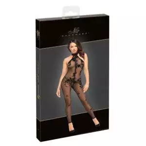 Noir Off-the-shoulder jumpsuit i Transparent med Print