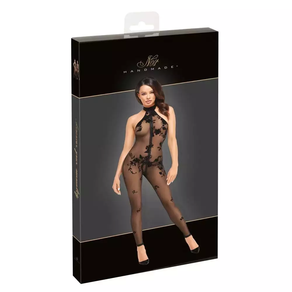 Noir Off-the-shoulder jumpsuit i Transparent med Print