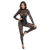 Noir Blonde Jumpsuit med Wetlook Korset indsats - Image 2