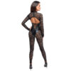 Noir Blonde Jumpsuit med Wetlook Korset indsats - Image 3