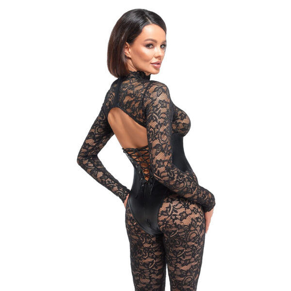 Noir Blonde Jumpsuit med Wetlook Korset indsats - Image 4