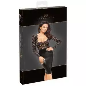 Noir Wetlook og Blonde Kjole