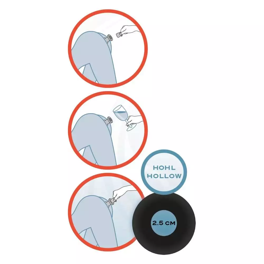 Lust Tunnel Anal Plug med Hul - Billede 13